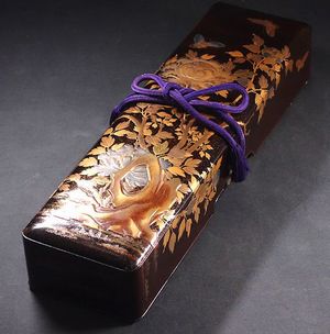 japanese gold lacquer Box 09122208