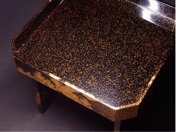 japanese gold lacquer,makie Sake cup stand09122056