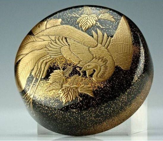 3-155japanese gold lacquer,makie