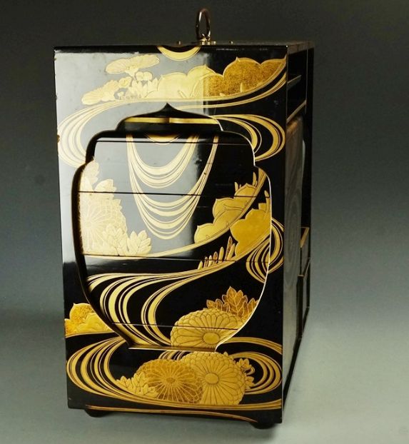 3-118japanese gold lacquer,makie