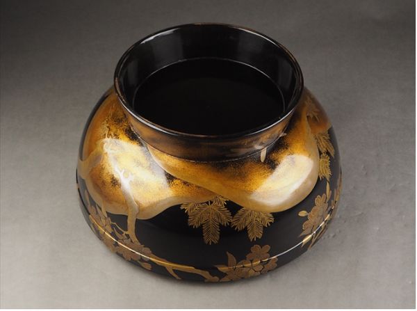 japanese gold lacquer,makie Confectionery bowl09132342