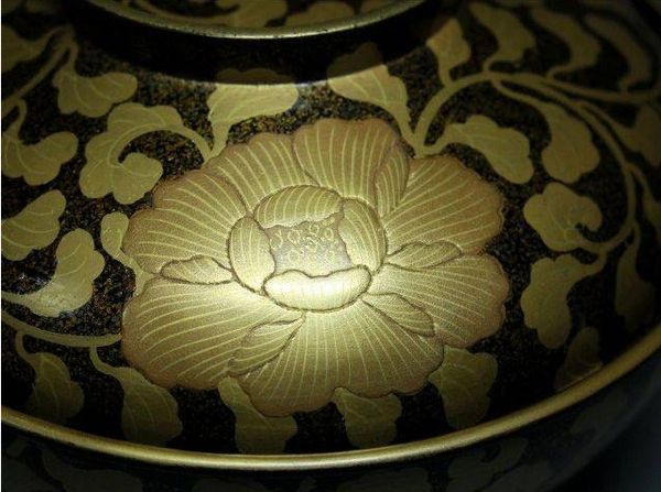 19japanese gold lacquer,makie Soup bowl09262227