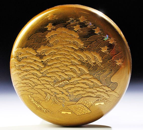 3-163japanese gold lacquer,makie