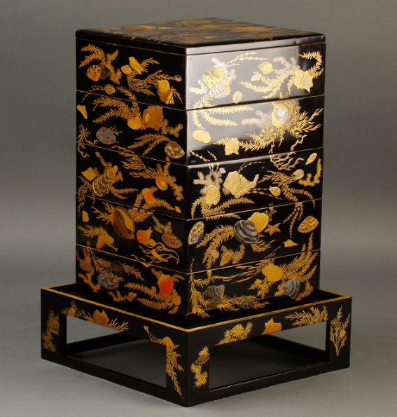 2-158japanese gold lacquer,makie