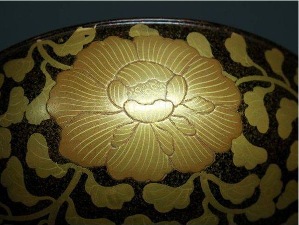 24japanese gold lacquer,makie Soup bowl09262227