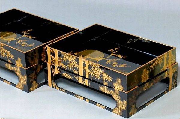 3-170japanese gold lacquer,makie