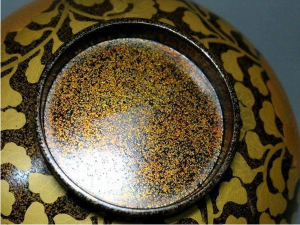 27japanese gold lacquer,makie Soup bowl09262227