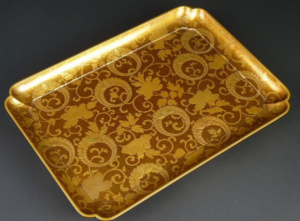 3-124japanese gold lacquer,makie