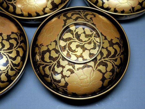 3japanese gold lacquer,makie Soup bowl09262227