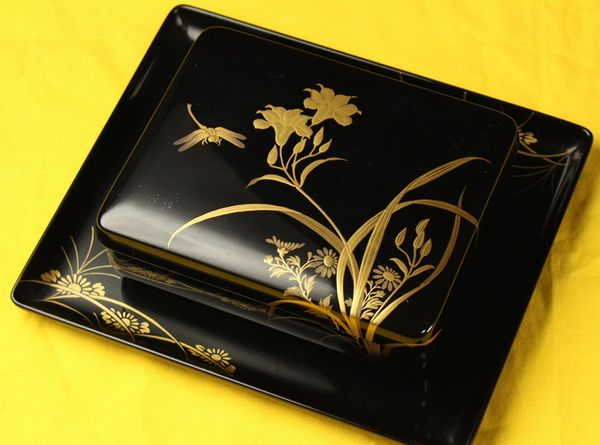 3-114japanese gold lacquer,makie