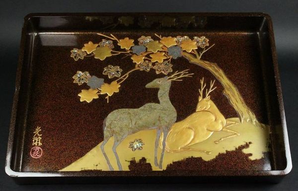 3-148japanese gold lacquer,makie