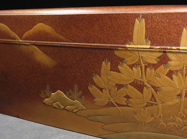 japanese gold lacquer,makie Box Writingbox09122207