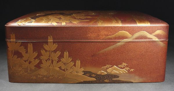 japanese gold lacquer,makie Box Writingbox09122207