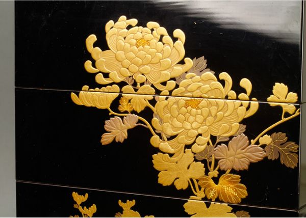 3-4japanese gold lacquer,makie