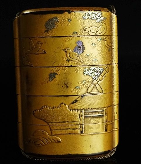 3-43japanese gold lacquer,makie