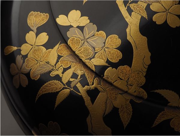 japanese gold lacquer,makie Confectionery bowl09132342