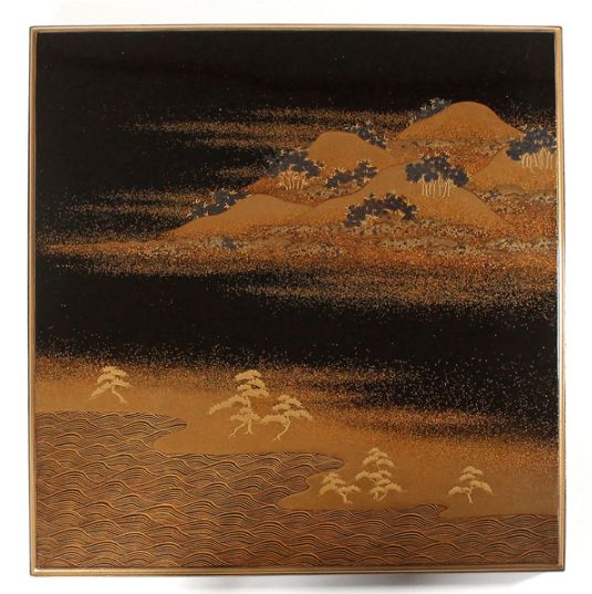 159japanese gold lacquer makie