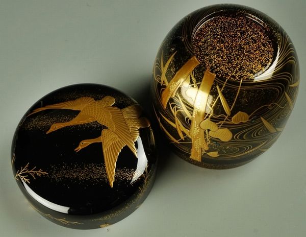 169japanese gold lacquer makie