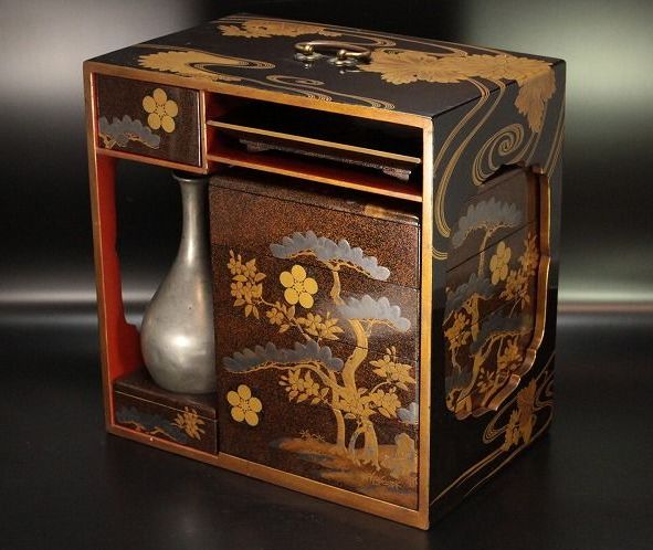 1japanese gold lacquer makie